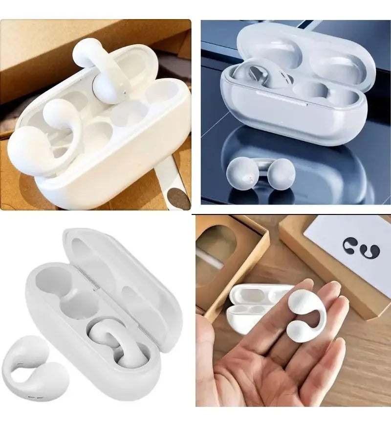 Auriculares Ambie Blanco y negro con Estuche de Carga Premium 🔥